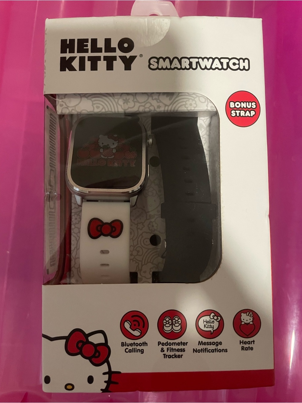 Hello Kitty Bluetooth Smartwatch with Bonus Interchangeable Straps (2)
